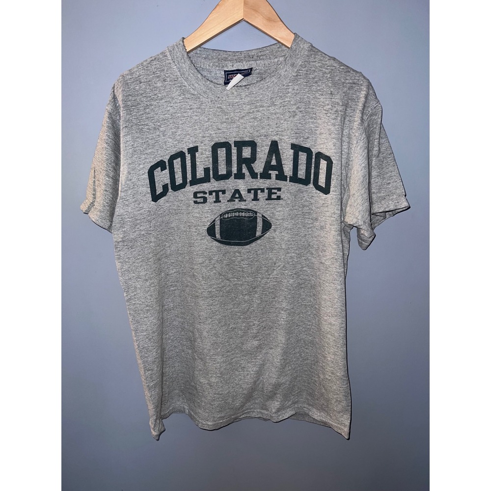 Jansport Colorado State Football Graphic T-Shirt Mens Medium Heather Gray CSU